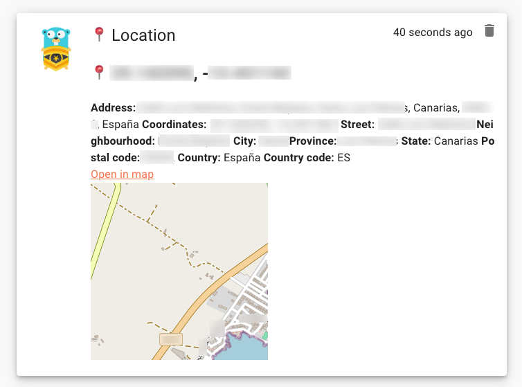 GPS locate with map tile